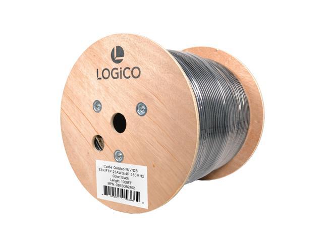 Cat6 Shielded Cable 1000ft STP/FTP Ethernet Direct Burial 23AWG Bare Copper