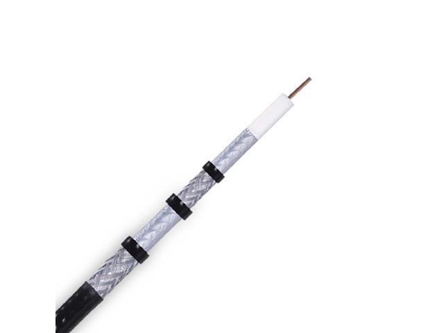 RG6 Quad Shield Coaxial Cable 18 AWG 1000ft Bulk Coax Satellite TV Black - image 10