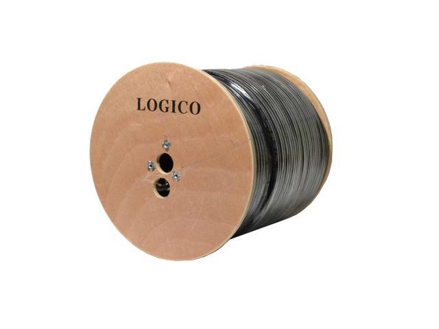 RG6 Quad Shield Coaxial Cable 18 AWG 1000ft Bulk Coax Satellite TV Black - image 9