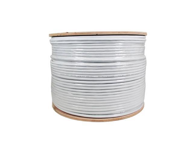 Cat6 FTP Shielded Riser (CMR) Bulk Ethernet Cable 550Mhz Pure Copper White 1000ft