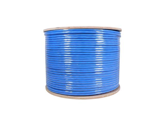 Cat6 FTP Shielded Riser (CMR) Bulk Ethernet Cable 550Mhz Pure Copper Blue 1000ft