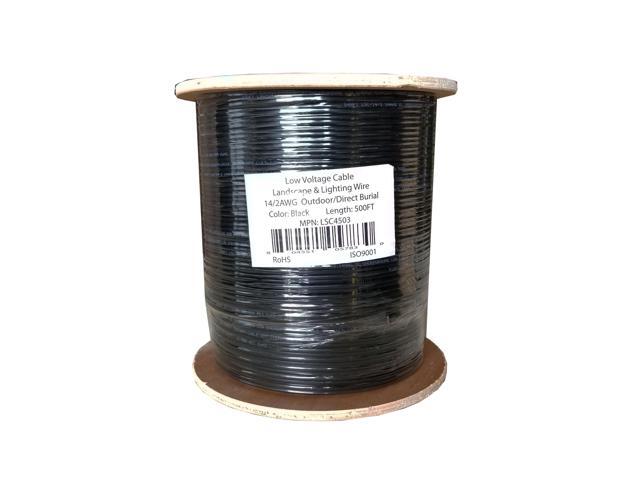 14/2 Low Voltage Landscape Wire Outdoor Lighting Direct Burial Copper Cable 14AWG