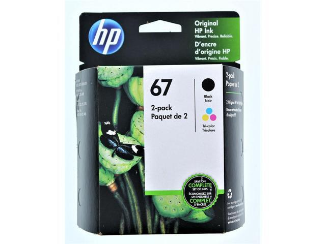 HP - 67 2-Pack Standard Capacity Ink Cartridges - Black/Tri-color - image 3