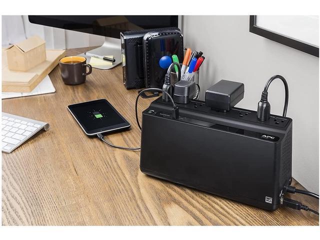 APC - Back UPS, 650VA/360W, Floor/Wall Mount 120V, 7x NEMA 5-15R outlets, USB Type A Port - Black - image 4