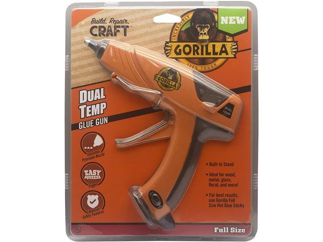 gorilla dual temp full-size hot glue gun, orange