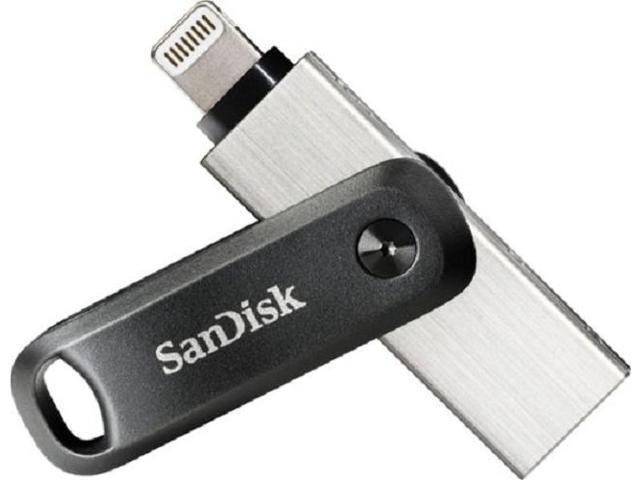 SanDisk - iXpand Flash Drive Go 64GB USB 3.0 Type-A to Apple Lightning for iPhone & iPad - Black / Silver - image 5