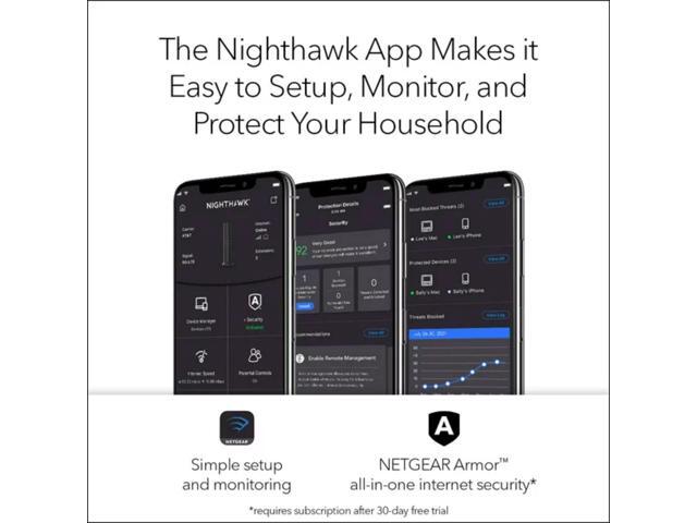 NETGEAR - Nighthawk AX1600 Dual-Band Wi-Fi 6 Router - Black - image 4