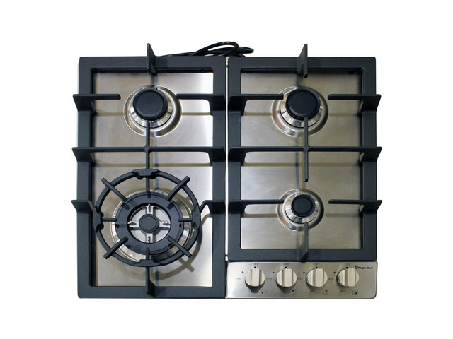 Magic Chef MCSCTG24S 24' Stainless Steel Gas Cooktop With 4 Burners