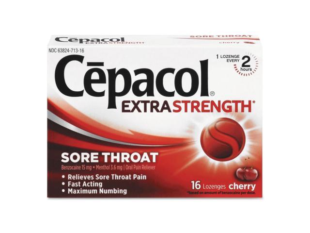 Extra Strength Numbing Lozenge, Cherry, 16/box