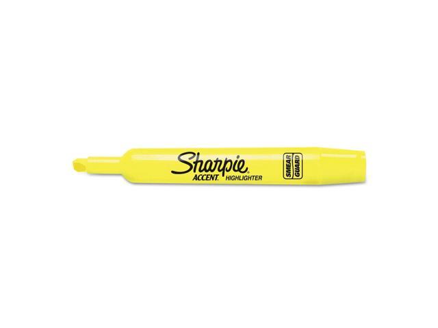 Accent Tank Style Highlighter, Chisel Tip, Fluorescent Yellow, 36/box