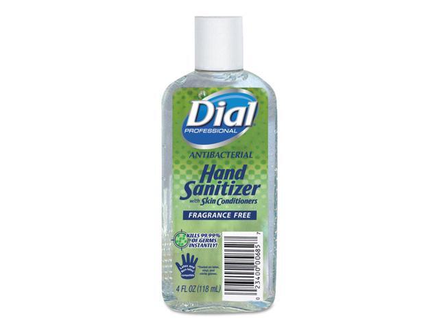 Dial Professional Antibacterial Gel Sanitizer with Moisturizer, 7.5 oz, Fragrance-Free