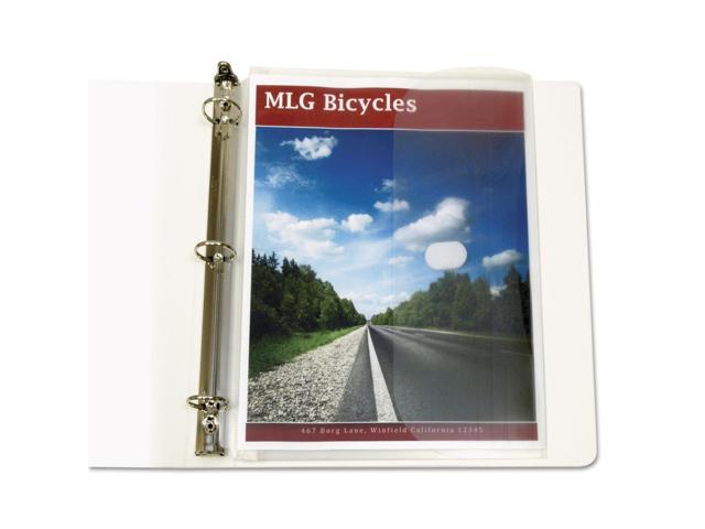 C-Line Products Binder Pocket, Side Loading, Clear, 5/PK