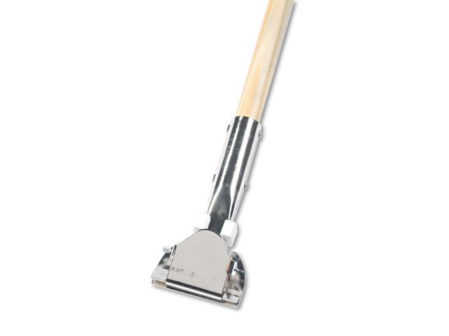 Boardwalk Clip-On Dust Mop Handle Lacquered Wood Swivel Head 1' Dia. x 60in Long 1490