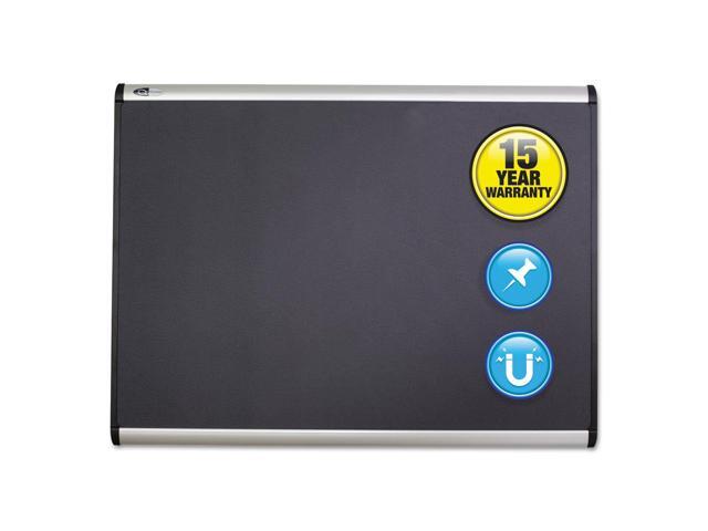 Quartet Prestige Plus Magnetic Fabric Bulletin Board 72 x 48 Fiberboard/Plastic Frame MB547A