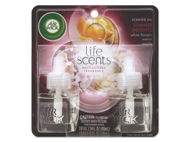 Airwick Scented Oil Warmer Refill, Summer Delights, 2 Pack Set