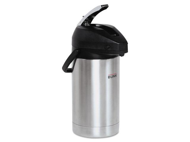 Bunn 3 Liter Lever Action Airpot, Stainless Steel/Black AIRPOT30