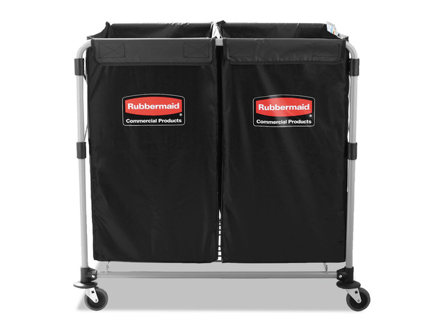 Rubbermaid Commercial Collapsible X-Cart Steel Four Bushel Cart 20 1/3w x 24 1