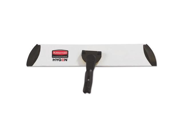 Rubbermaid Commercial Executive Microfiber Single-Sided Flat Mop Frame 3.5W 18L Black/Silver 1863893