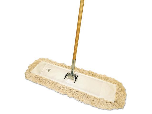 Boardwalk Cut-End Dust Mop Kit 36 x 5 60' Wood Handle Natural M365C