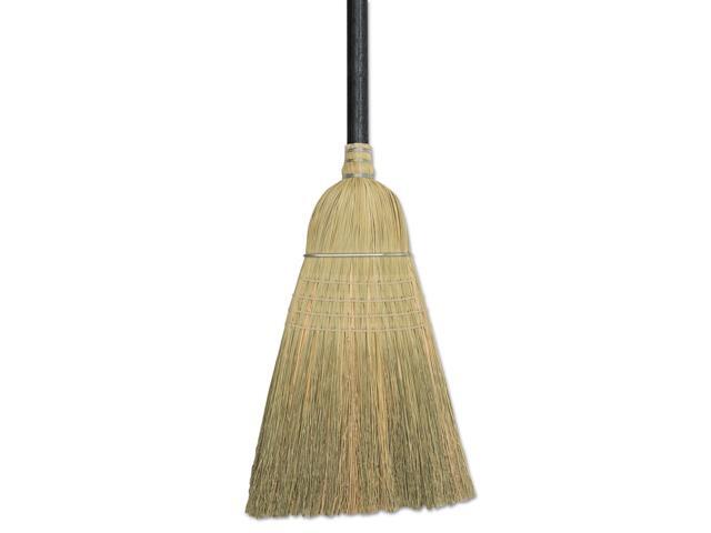 Boardwalk Warehouse Broom Corn Fiber Bristles 42' Wood Handle Natural 932CEA