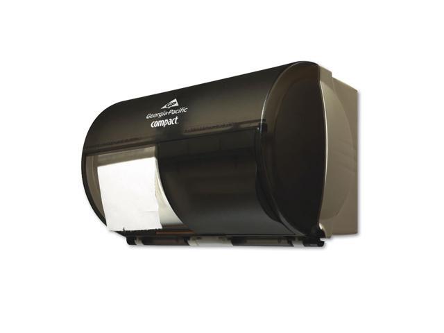 GEORGIA PACIFIC Compact Horizontal 2-Roll Tissue Dispenser Stnlss Steel 10 1/8 x 6 3/4 x 7 1/8 56798