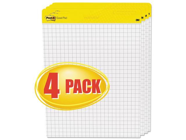 Post-it 560VAD4PK Easel Pads Self-Stick Easel Pads, Quadrille, 25 x 30, White - 1 Carton (4 Pads)