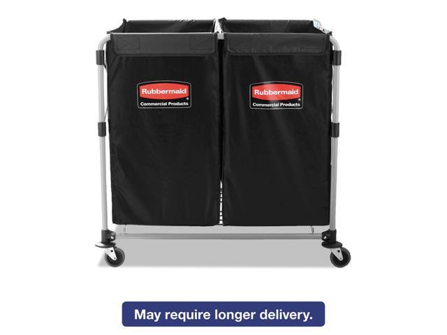 Rubbermaid Commercial Collapsible X-Cart Steel 2 to 4 Bushel Cart 24 1/10w x 35