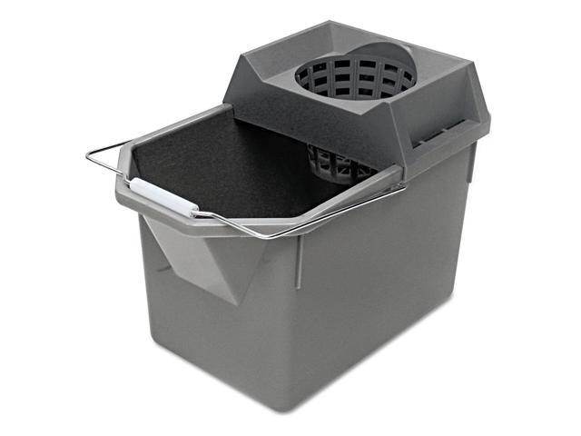 Rubbermaid Commercial Pail/Strainer Combination 15qt Steel Gray 6194STL