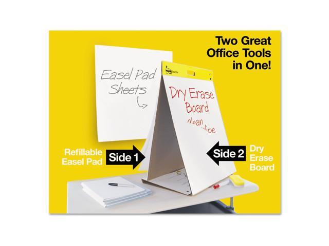 Post-it Dry Erase Tabletop Easel Unruled Pad 20 x 23 White 20 Sheets