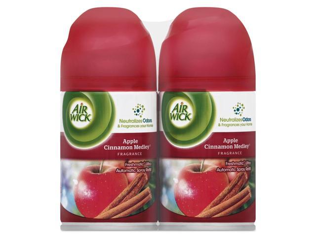 Photos - Air Freshener Reckitt Benckiser Air Wick Freshmatic Ultra Spray Refill, Apple Cinnamon Medley, Aerosol, 6. 