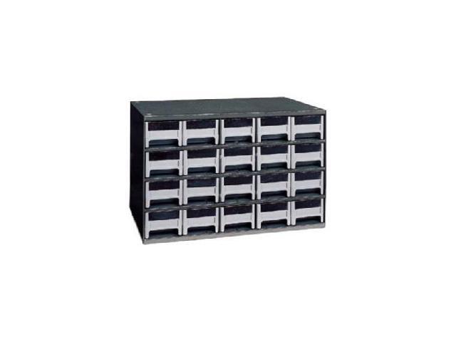 AKRO-MILS 19320 Steel, Polystyrene, Drawer Bin Cabinet, 11 in D x 11 in H x 17