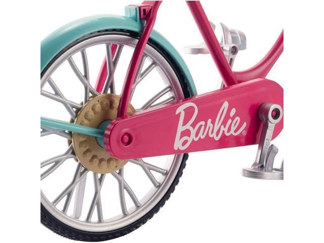 Barbie Bicycle Basket Flowers Helmet Working Petals Playset Mattel
