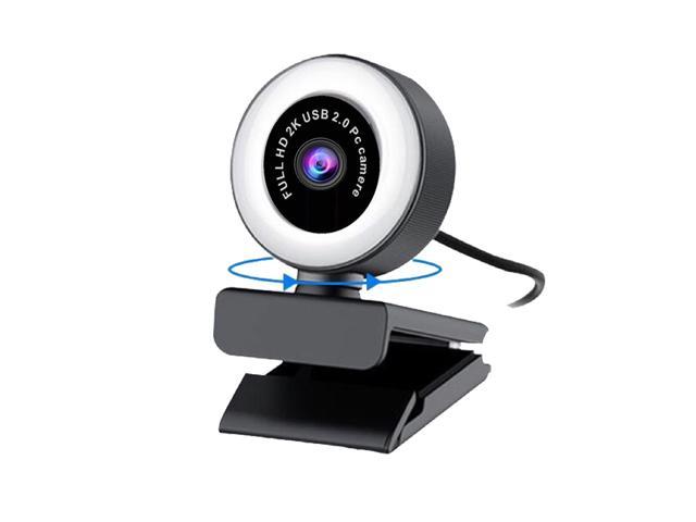 Webcam for PC Streaming HD 1080P Video Record with Microphone and Ring Light - axGear