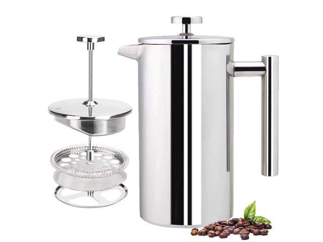 Stainless Steel French Press Coffee Maker 800ml Easy Clean Tea Pot with Filter - axGear