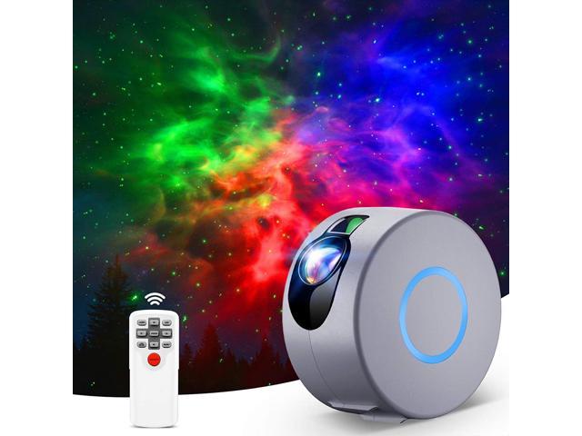 Star Night Light Projector with Remote Control LED Nebula Galaxy Projector for Baby Adults Bedroom/Theater/Game Rooms/Party Grey - axGear