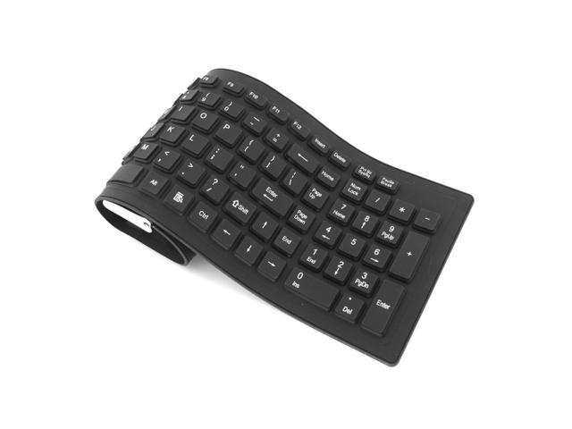 axGear Waterproof Silicone Keyboard Foldable Flexible USB Dustproof DirtProof Full Size