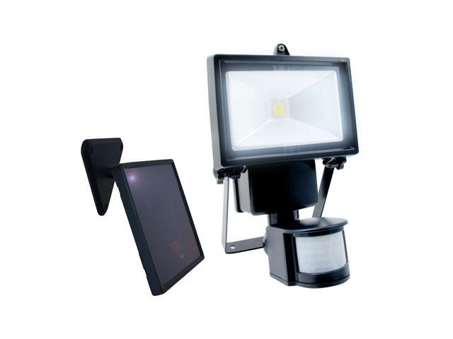 Single COB Solar Motion Activated Security Light with Integrated LED (2-Pack)