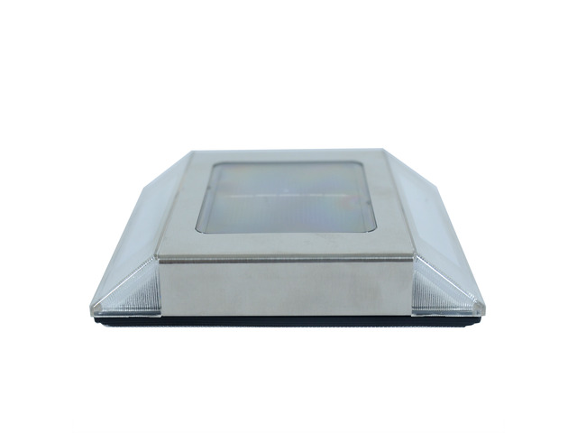 Stainless Steel Solar Powered Integrated LED Pathway Lights (4-Pack)