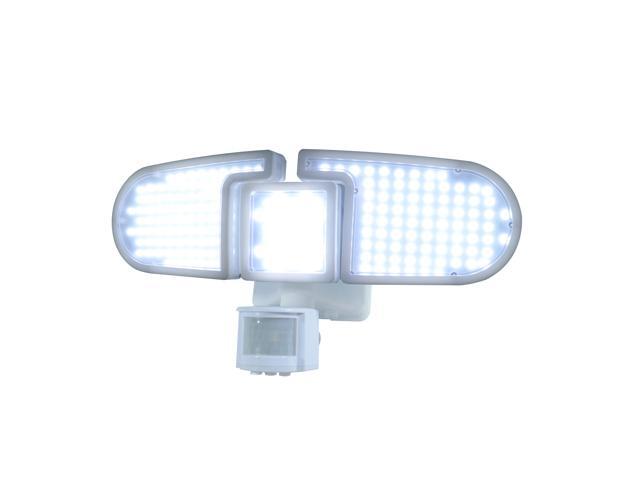 205 Integrated LED White Triple Head Outdoor Solar Motion Activated Light
