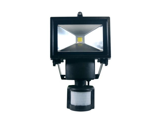 Single COB Solar Motion Activated Security Light with Integrated LED (2-Pack)
