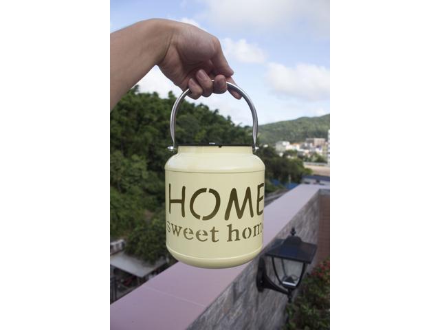 Solar Powered Home Sweet Home Lantern