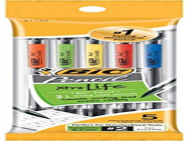 Bic Mechanical Pencil w/ 3 No. 2 Leads .7mm 5/PK MPP51