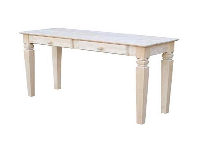 International Concepts OT-60S2 Java sofa table with 2 drawers- Unfinished