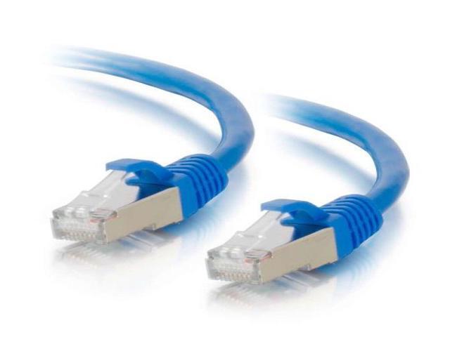 C2G-25ft Cat6a Snagless Shielded STP Network Patch Cable Blue 00686
