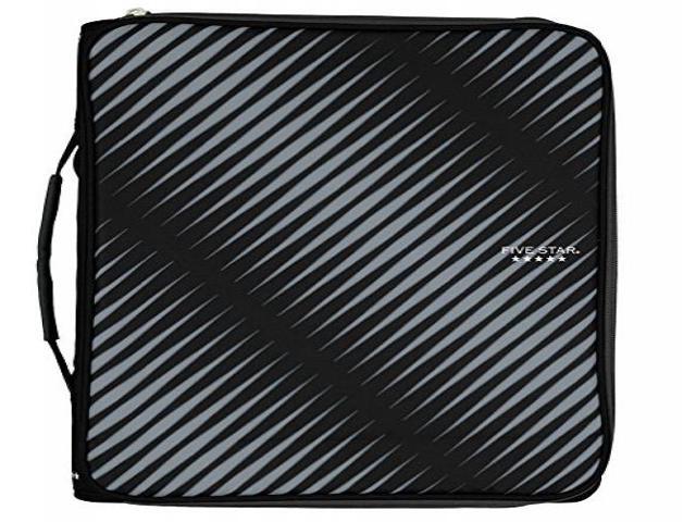 Five Star 2 Zipper Binder Plus Multi Access File Black - Zipper Binders