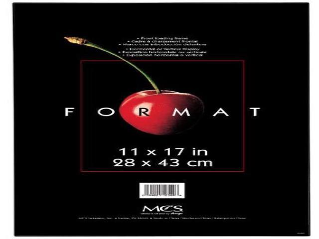 MCS Plastic Photograph Format Frame in Black - 11 x 17 Inches