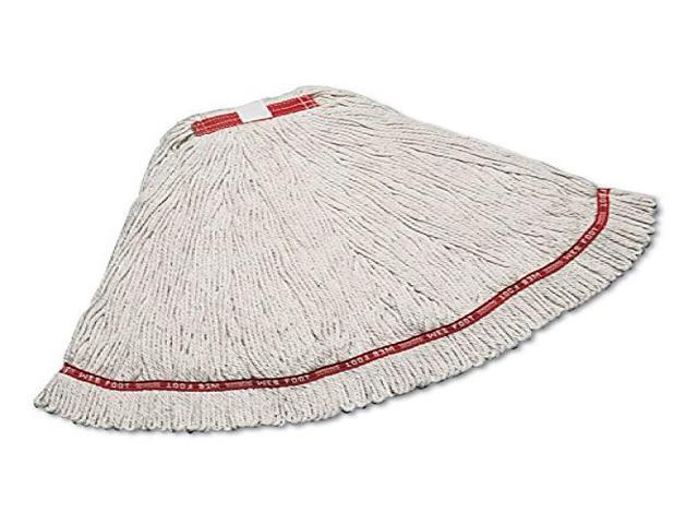 RUBBERMAID COMMERCIAL FGC11306WH00 1 in String Wet Mop, 20 oz Dry Wt, Slide On