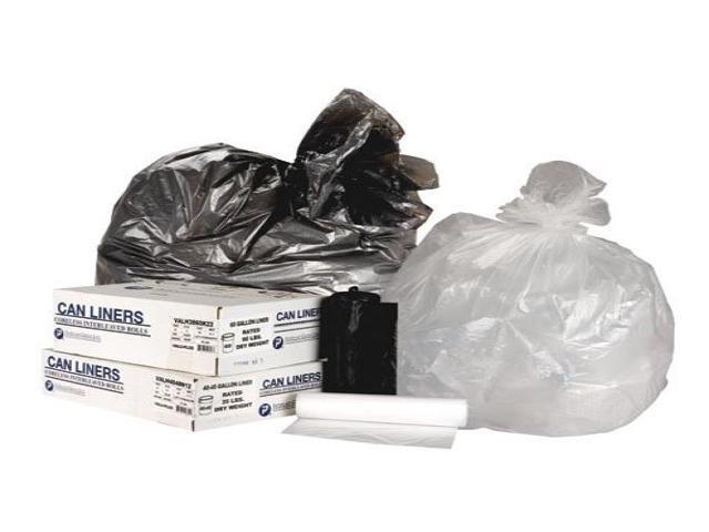 Inteplast Group VALH3660N12 High-Density Can Liner, 36 x 58, 55-Gallon, 13 Micron Equivalent, Clear, 25/Roll, 1 Carton