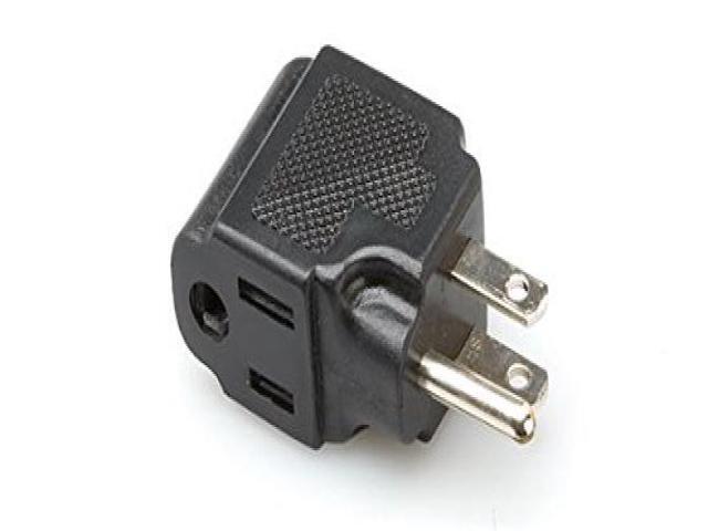 Hosa PWA-486 Right-Angle Power Adaptor, NEMA 5-15R to NEMA 5-15P