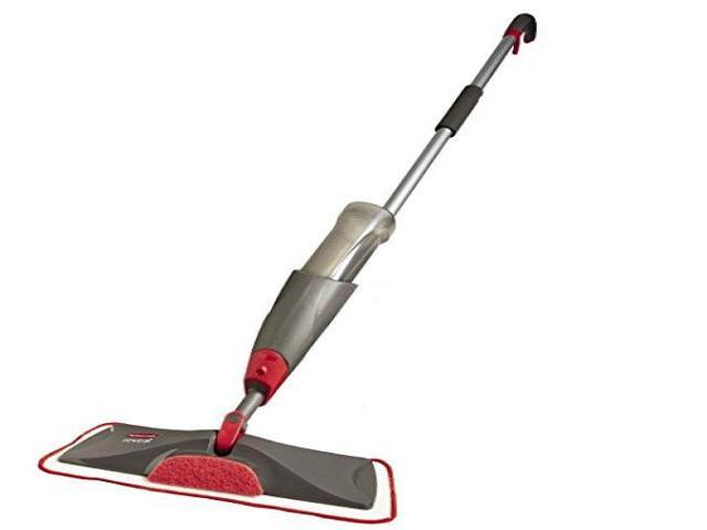 Rubbermaid Reveal Microfiber Spray Mop Kit Silver/Black Handle 2856049